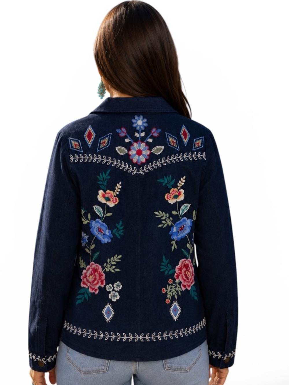 Johnny Was Western Mila beaded embroidered jacket NWT - Picture 3 of 13